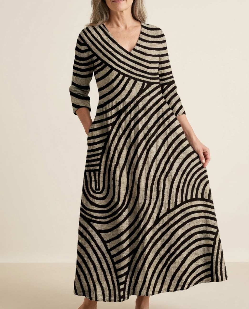 Fiona | Abito Midi Fluido ed Elegante