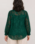 Blusa Jacquard Floreale